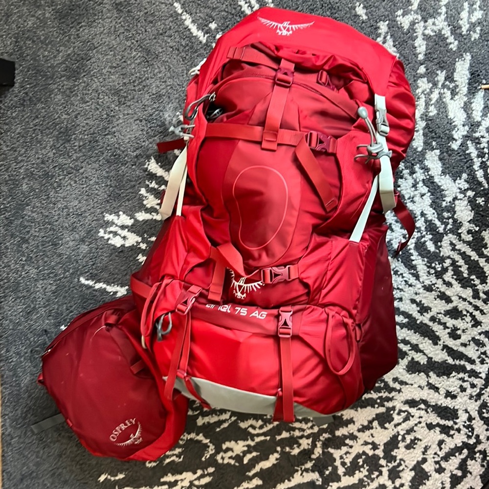 Ariel 75L backpacking backpack